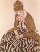 Egon Schiele, Edith Schiele,Seated (mk12)